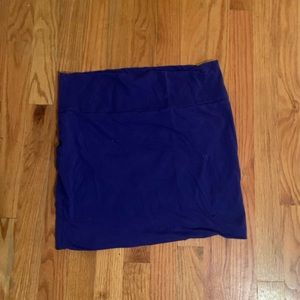 Purple cotton mini skirt